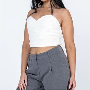 NWT Princess Polly Rosebery ladies strapless crop top